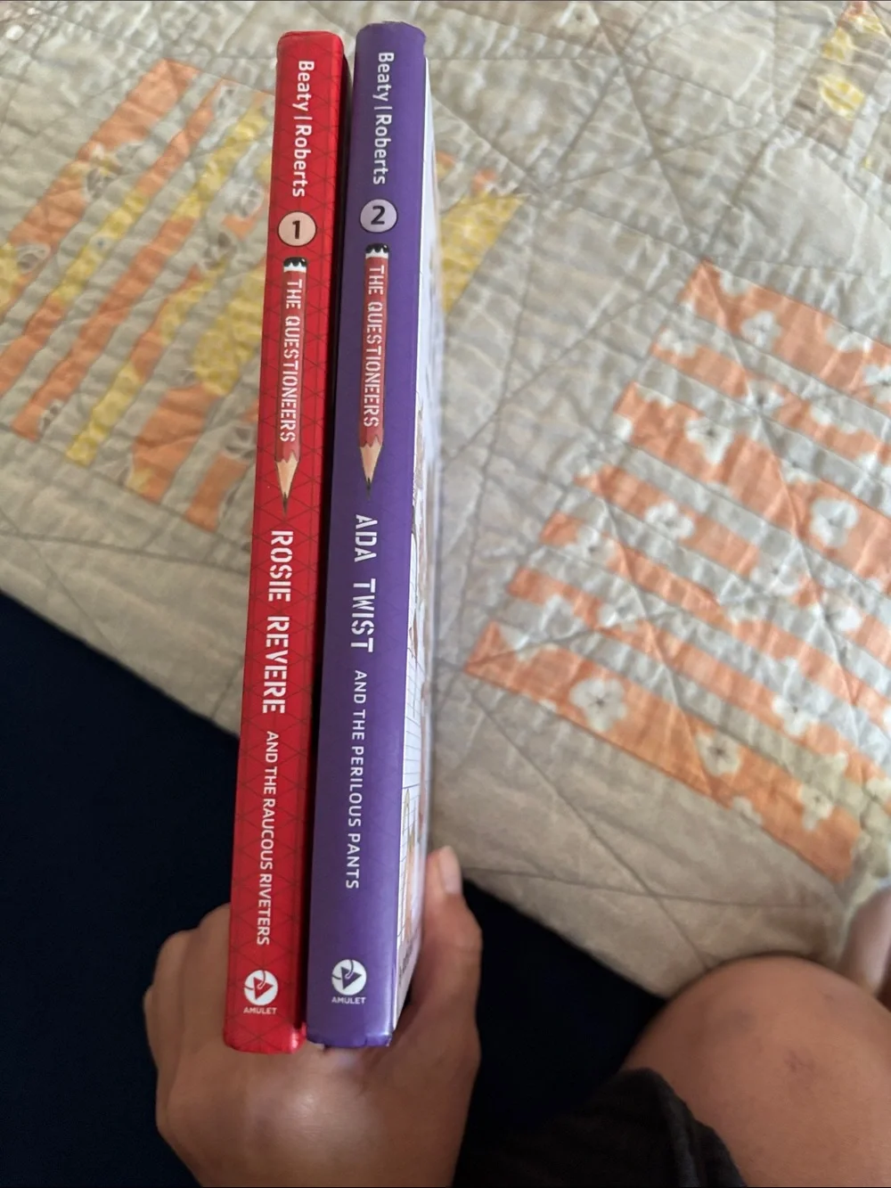 The Questioneers Rosie Revere & Ada Twist Kids Book Set - Red & Purple